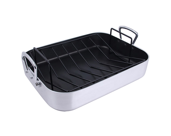 Aluminium Nonstick Pan Chicken Roaster With Rack