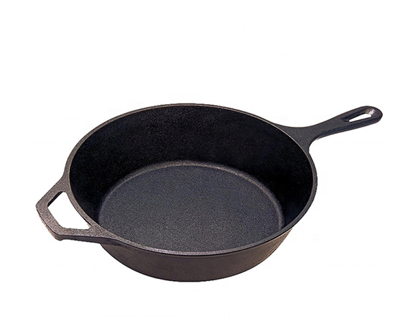 10.25 Inch Non Stick Deep Skillet Cast Iron Fry Pan