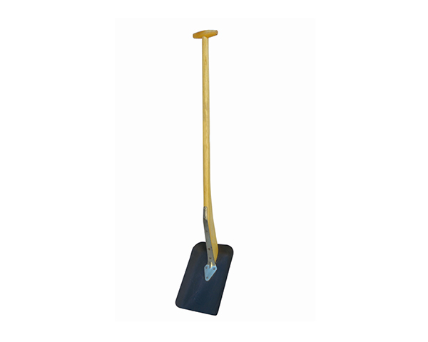 Short Wooden Handle Square Point Shovel