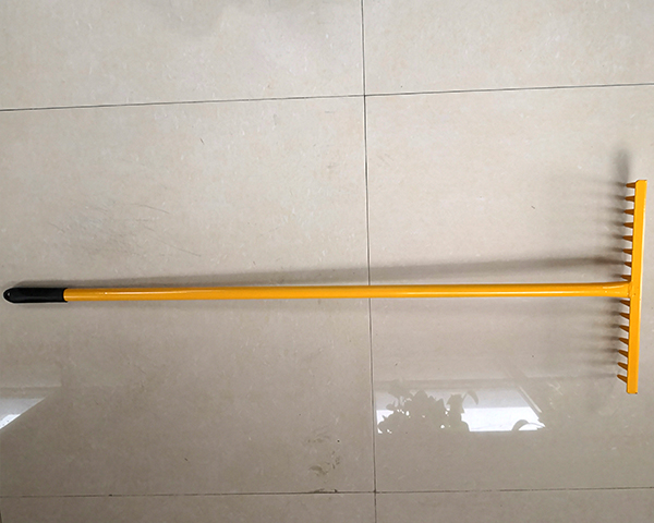 Yellow Landscape Rake Garden Rake